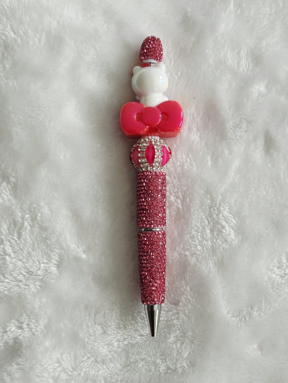 Hello Kitty Pink Rhinestone Bling Pen - Picture 2 of 8